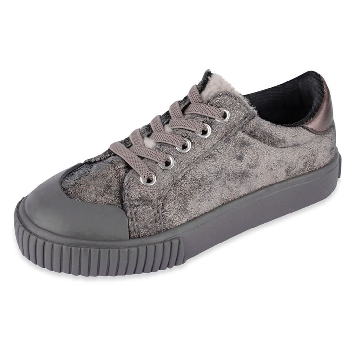 PILLIN - Zapatilla Algodón Invierno Niña Gris PILLIN