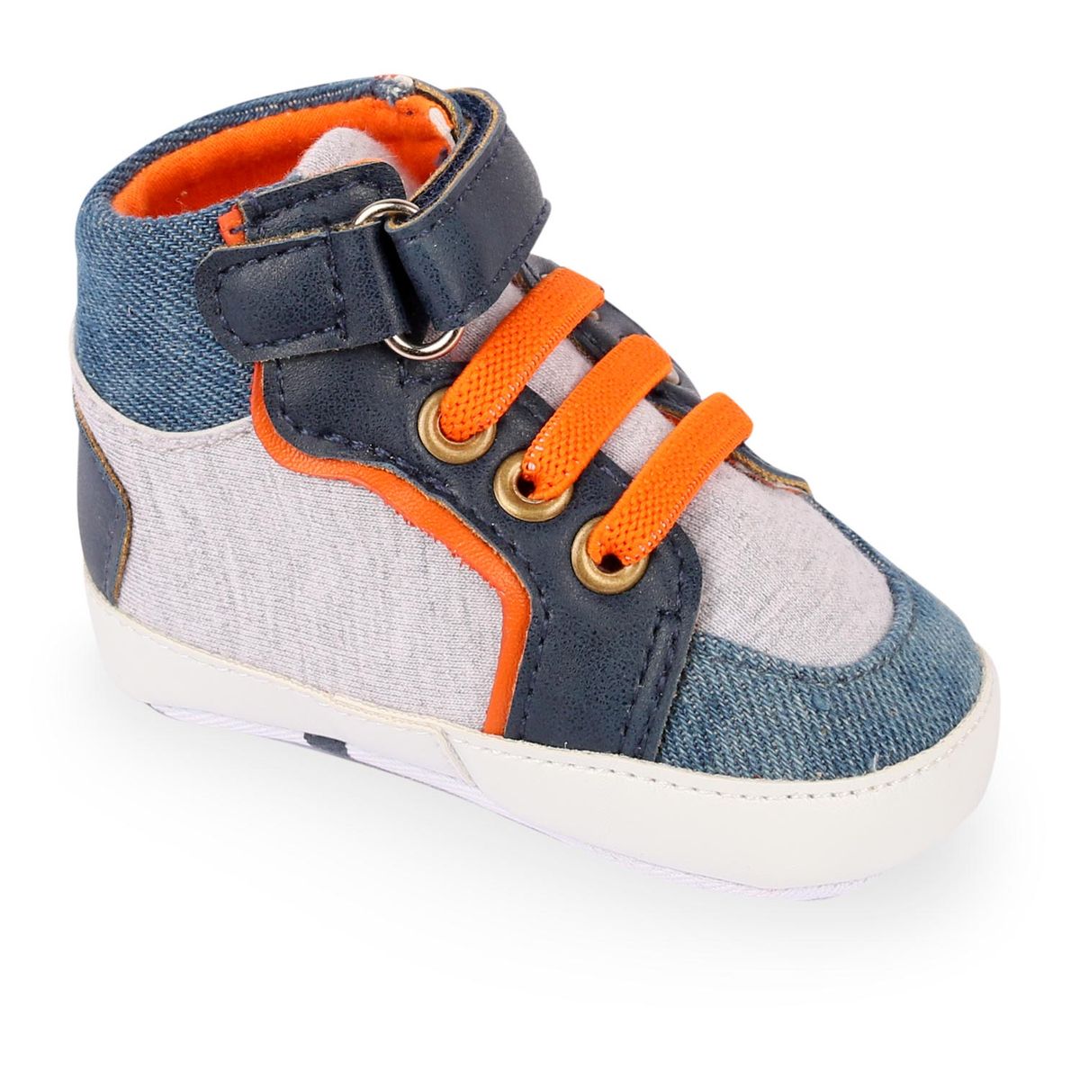 PILLIN - Zapatilla Bebe Algodón Verano Niño Azul PILLIN
