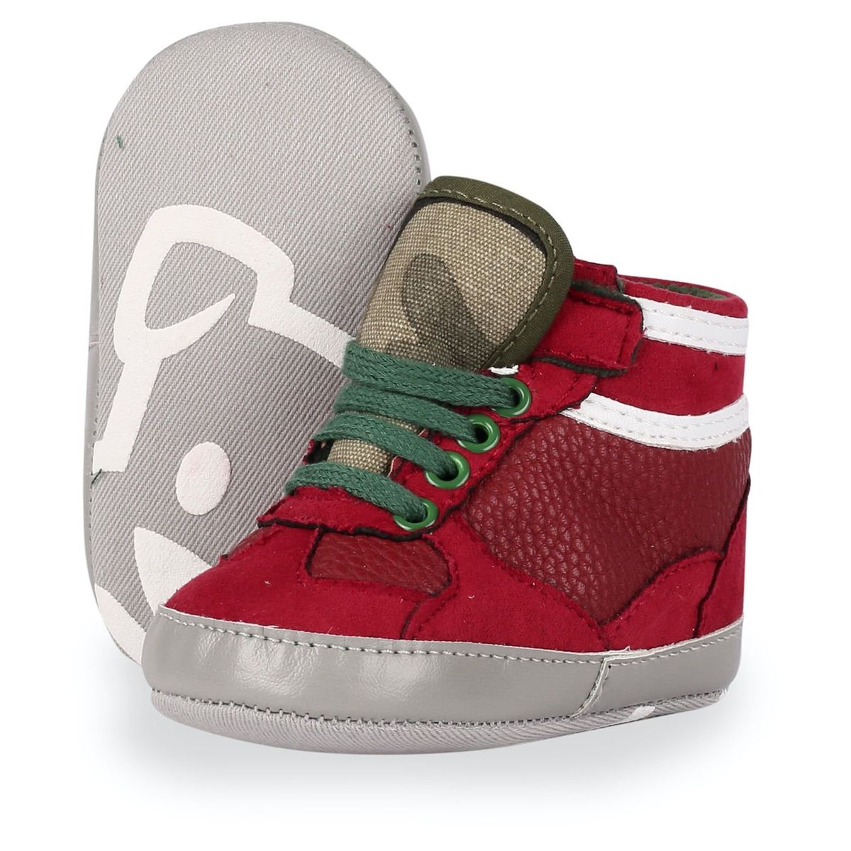 PILLIN - Zapatilla Bebé Algodón Invierno Niño Burdeo PILLIN