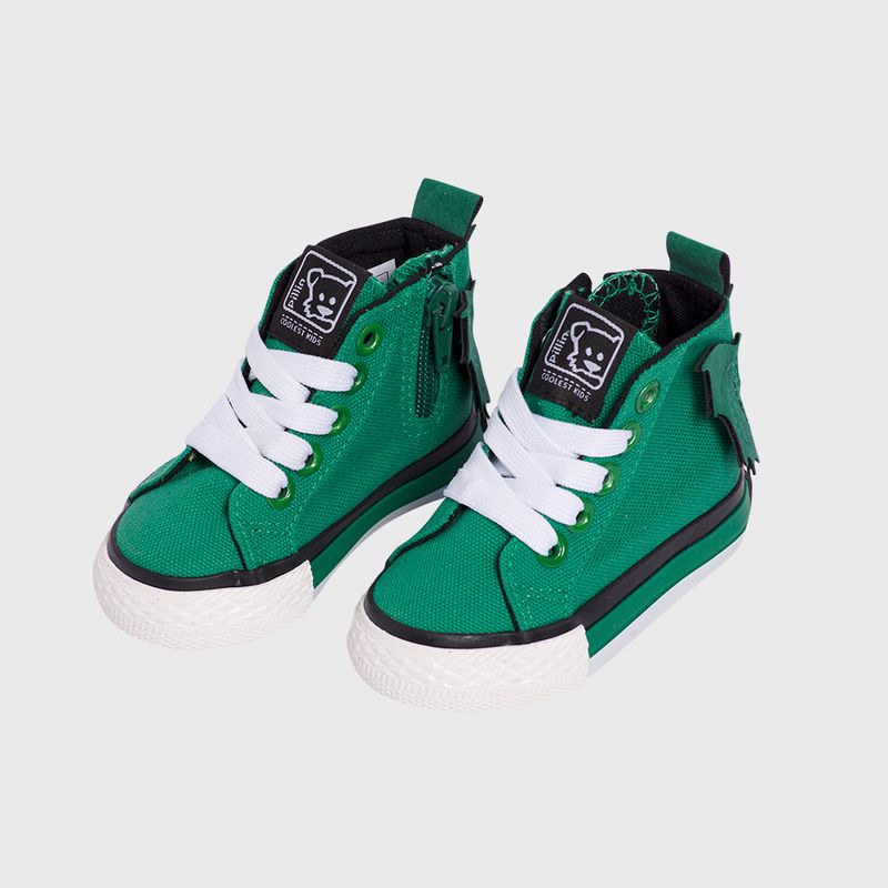 PILLIN - Zapatilla Lona Bebe Verano Niño Verde PILLIN