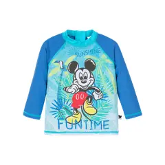 DISNEY - Polera Bebe Niño UV 50 Manga Larga Mickey Rosado