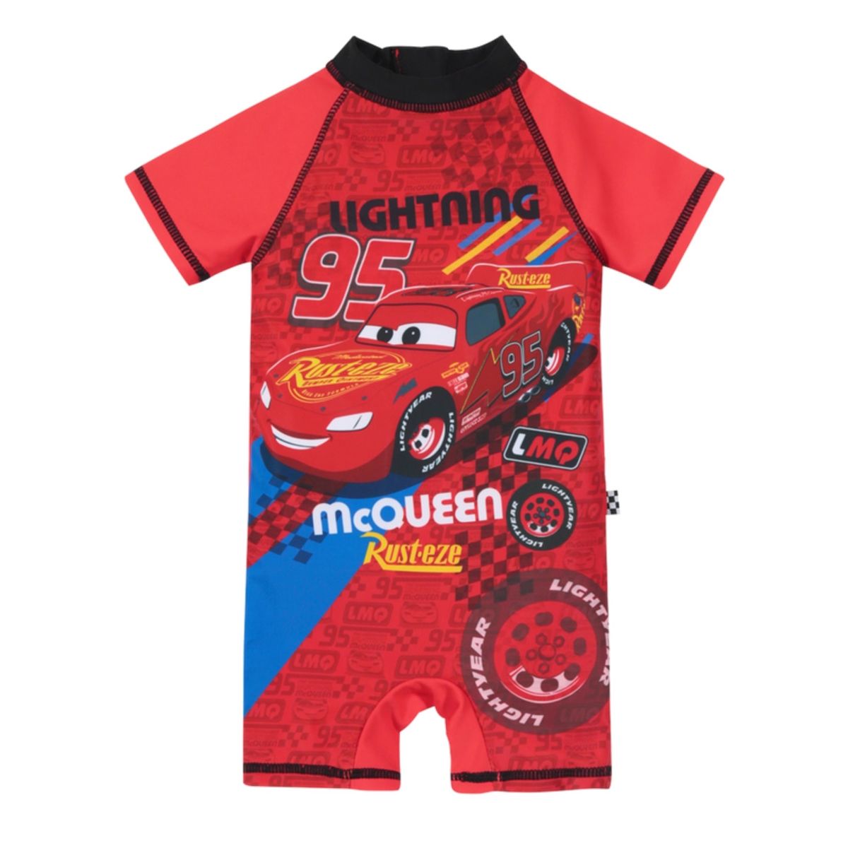 DISNEY - Traje de Baño Bebe Niño Body UV 50 Disney Cars Rosado