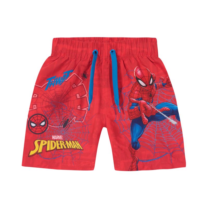 DISNEY - Traje de Baño Bebe Niño Short Disney Spiderman Rosado