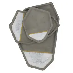 BETOH - Set Bandejas Decorativas Hormigón