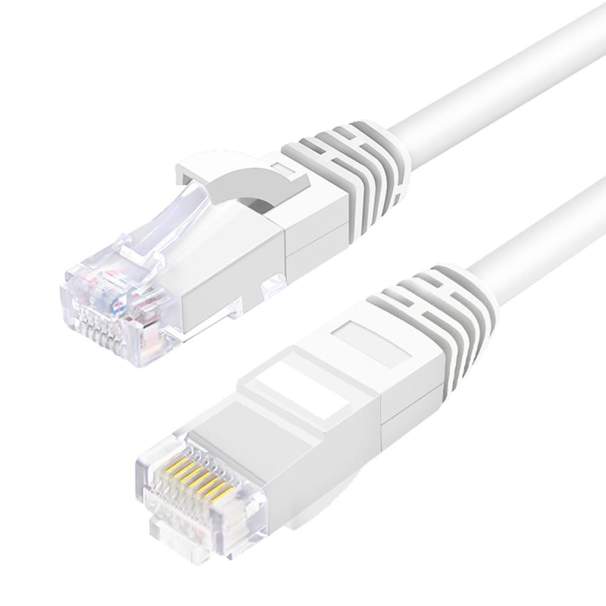 NEWO - Cable de red cat 5e de 25 metros rj45 Lan Blanco
