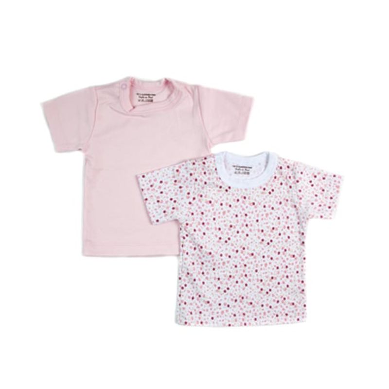 MOONWEAR - Pack 2 Camisetas Manga Corta Rosas Algodón Peruano