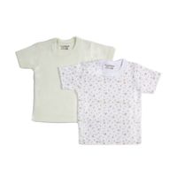 Pack 2 Camisetas Manga Corta Flores Algodón Peruano