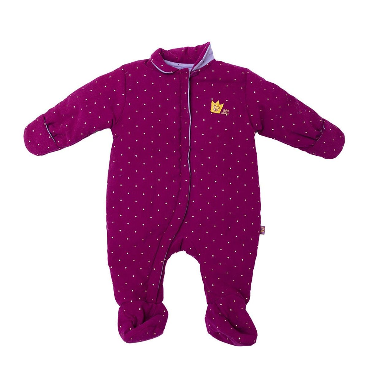 PILLIN - Osito Cotelé Forrado Algodón Invierno Niño Burdeo PILLIN