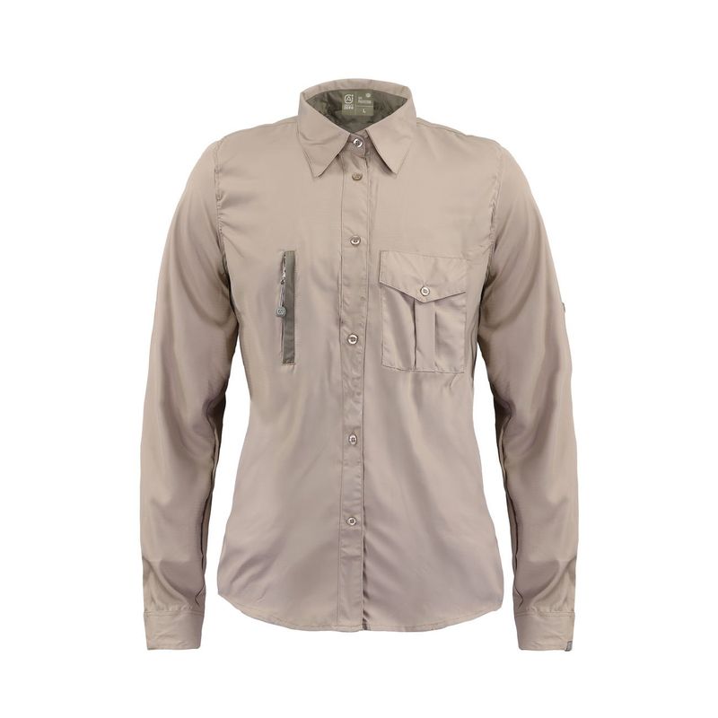 ABSOLUTE ZERO - Blusa Outdoor Lightwind W2000 Beige Mujer