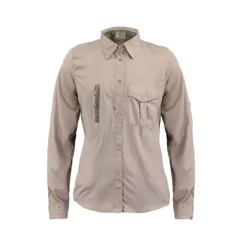 ABSOLUTE ZERO - Blusa Outdoor Lightwind W2000 Beige Mujer_.