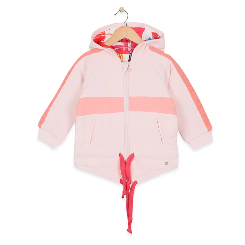 PILLIN - Poleron C/Capucha Bebe Algodón Invierno Niña Naranja PILLIN
