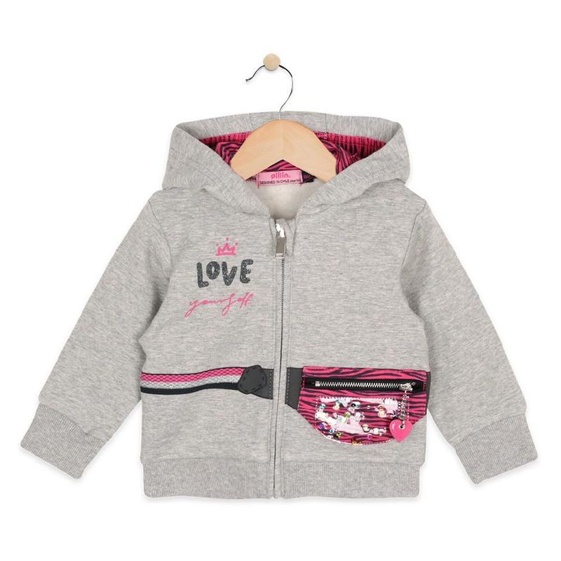 PILLIN - Polerón Bebe Niña Gris Pillin - Gris