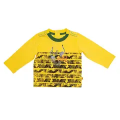 PILLIN - Polera Wild Suricatas Niño Amarillo - Amarillo