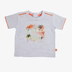 PILLIN - Polera Palmeras Niño Gris - Gris