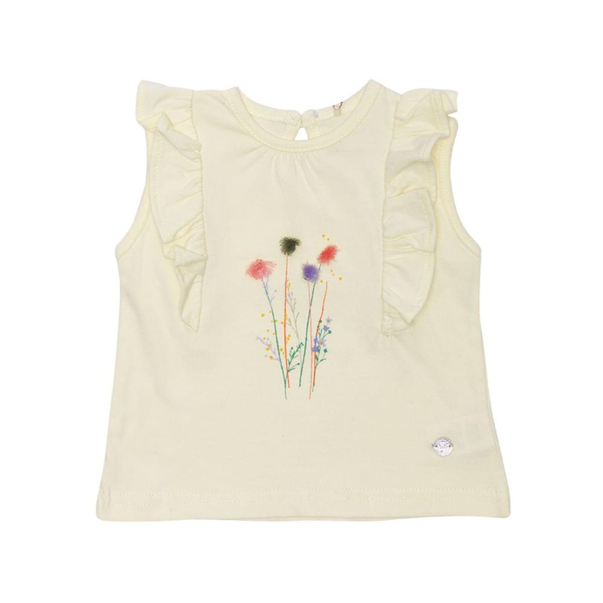 PILLIN - Polera Manga Corta Bebe Niña Amarillo Pillin PILLIN
