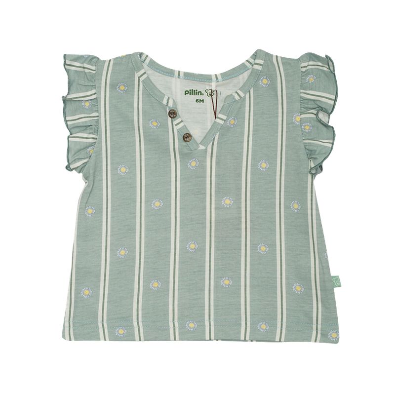 PILLIN - Polera Bebé Niña Verde Pillin PILLIN