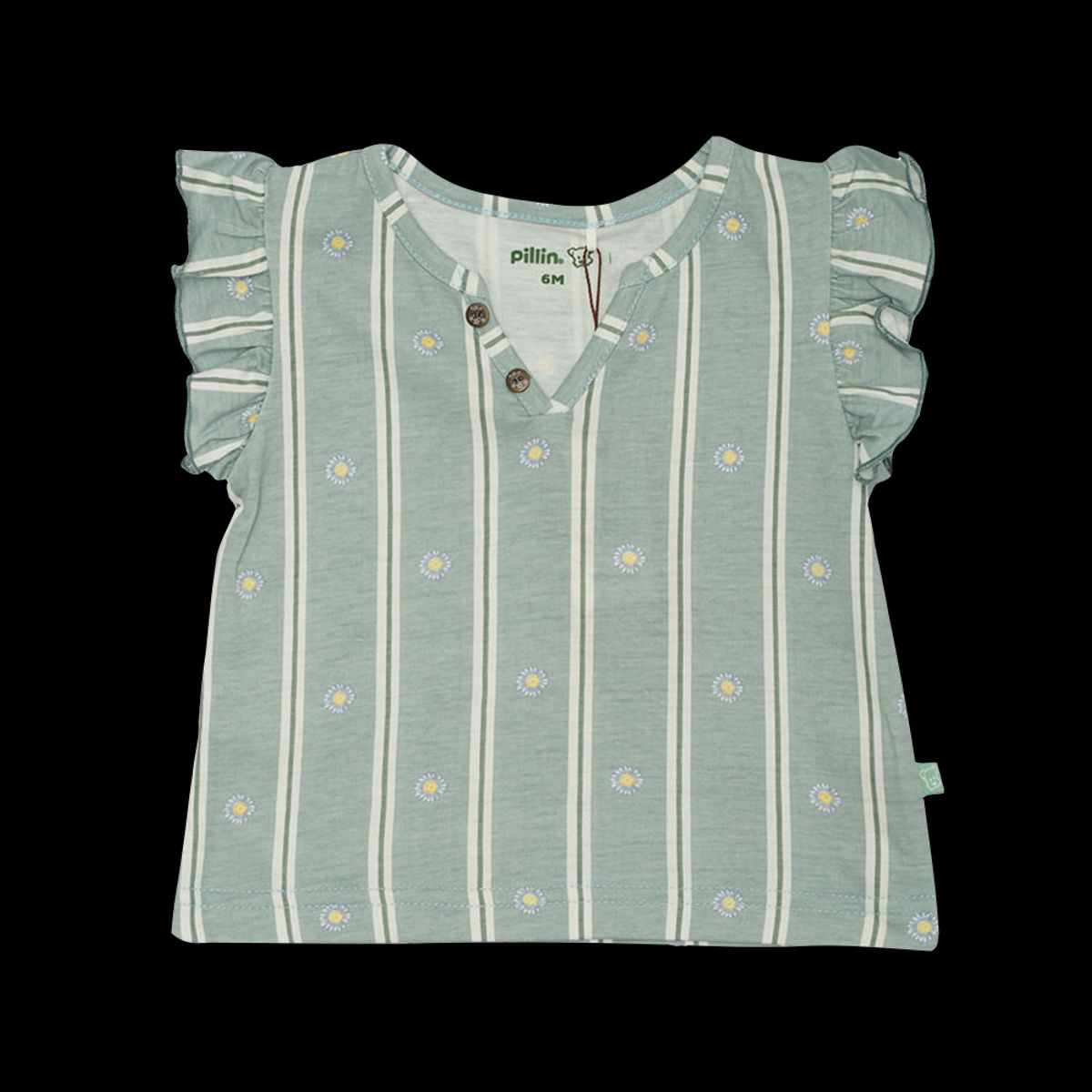 PILLIN - Polera Bebé Niña Verde Pillin PILLIN