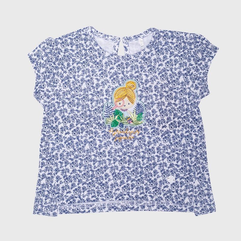 PILLIN - Polera Bebé Niña Azul Pillin PILLIN