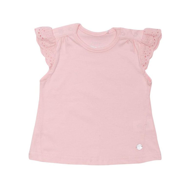 PILLIN - Polera Manga Corta Bebe Niña Rosado Pillín - Rosa