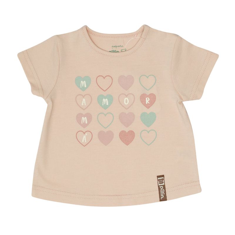 PILLIN - Polera Bebe Niña Rosado Pillín PILLIN