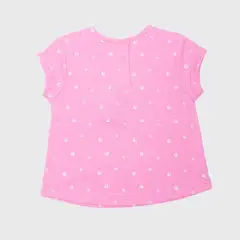 PILLIN - Polera Bebé Algodón Verano Niña Rosado