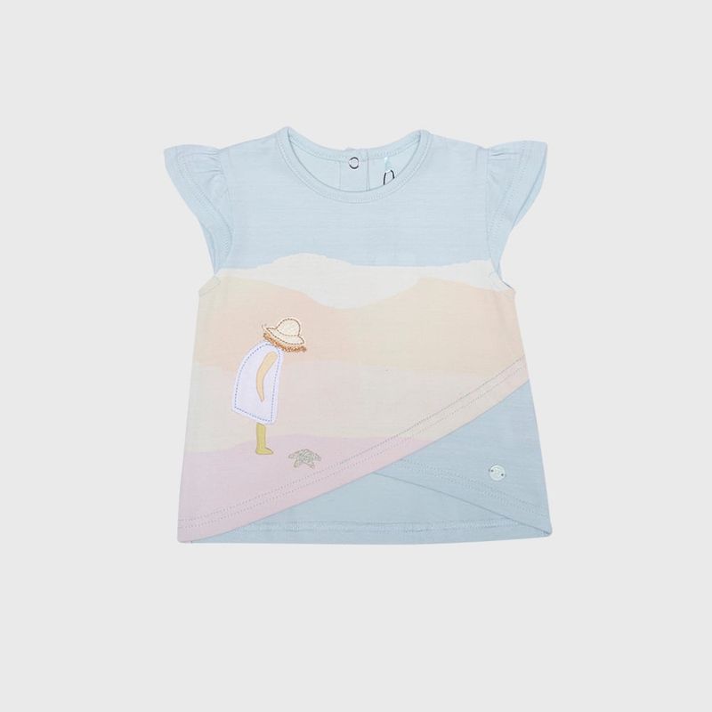 PILLIN - Polera Bebé Niña Turquesa Pillin PILLIN