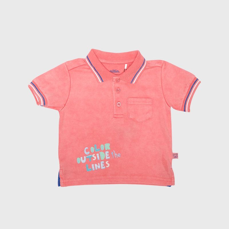 PILLIN - Polera Bebé Niño Coral Pillin PILLIN