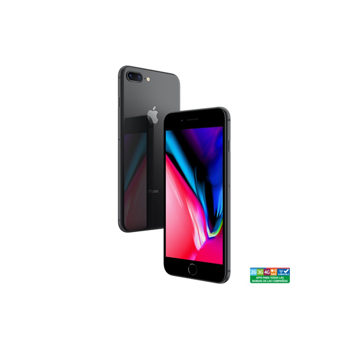 APPLE - iPhone 8 Plus 64GB - Space Gray - Reacondicionado