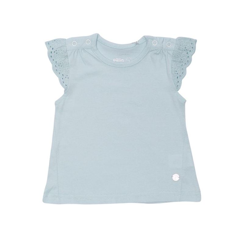 PILLIN - Polera Manga Corta Bebe Niña Turquesa Pillin - Verde