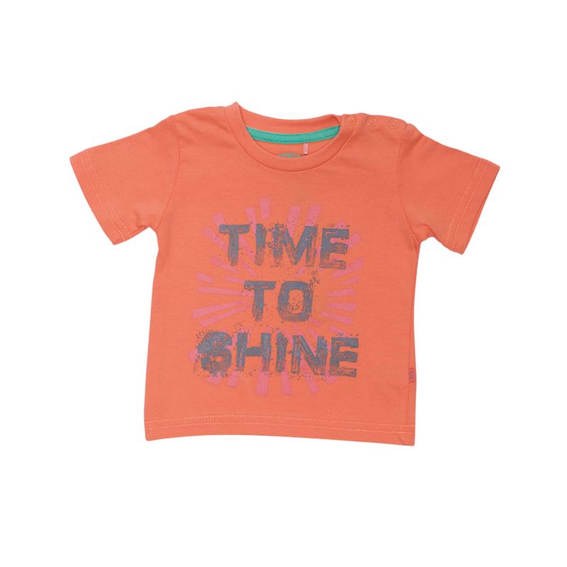 PILLIN - Polera Manga Corta Bebe Niño Coral Pillin PILLIN
