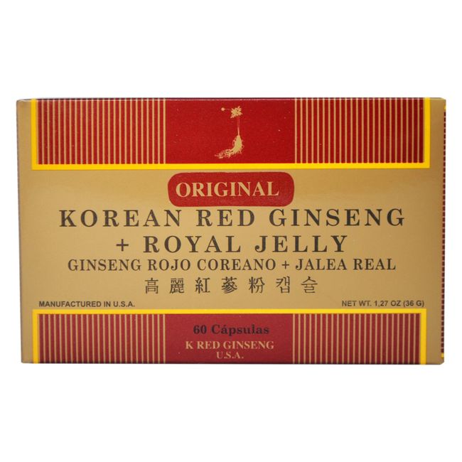 CHEONGKWANJANG - ENERGIZANTE - GINSENG KOREANO + JALEA REAL (ROYAL JELLY) X 60 CAPSULAS