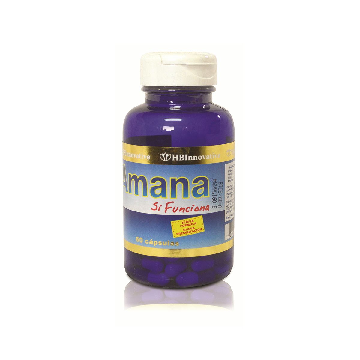 HB INNOVATIVE - RELAJANTE NERVIOSO - AMANA X 60 CAPSULAS.