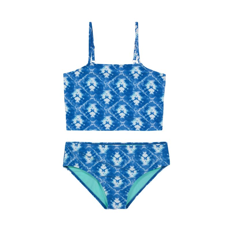 H2O WEAR - Teens Niña Tankini UV+30 Recto Recto Tie Dye Azul H2O WEAR