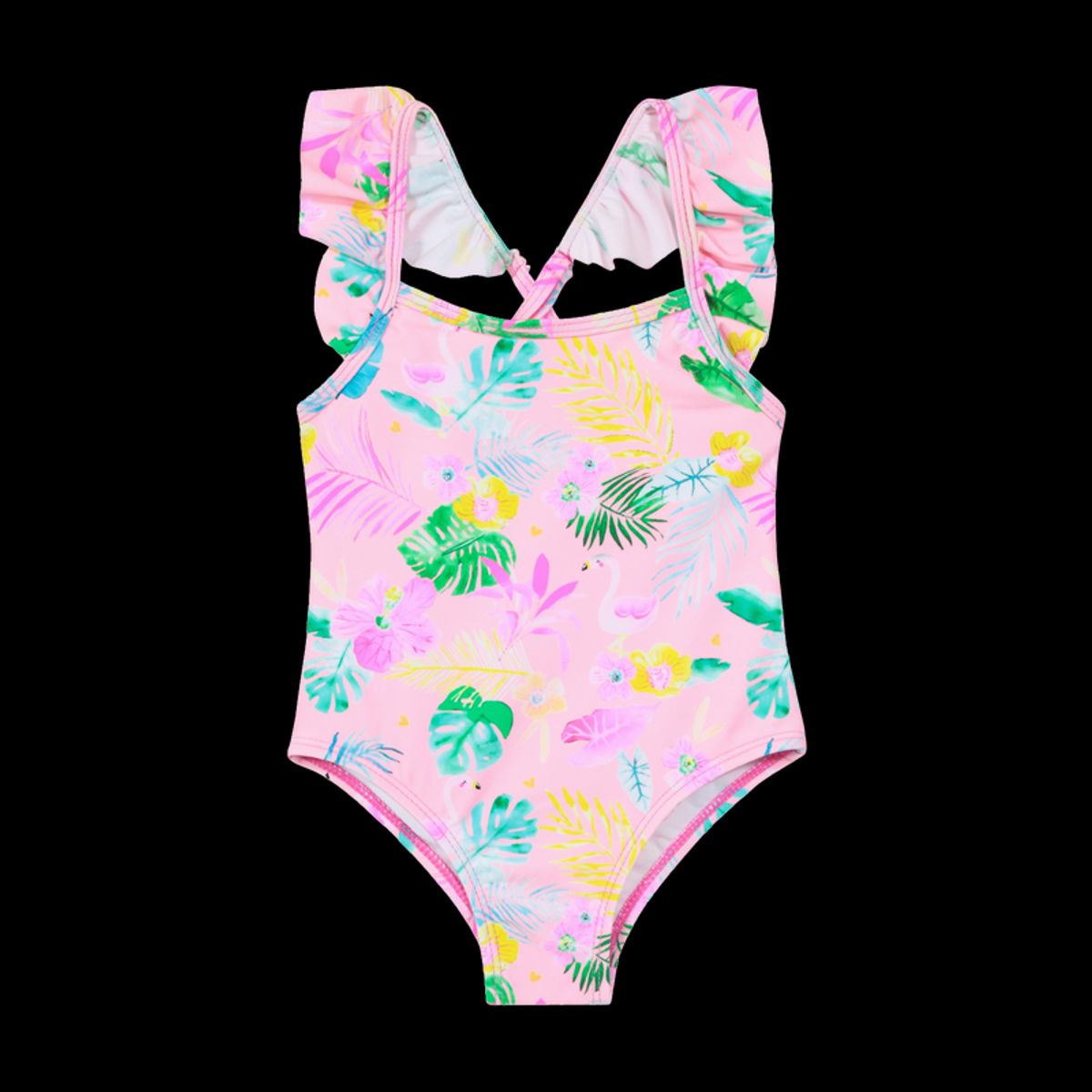 H2O WEAR - Bebé Niña Traje de Baño UV+30 Vuelos Folia Rosa H2O WEAR