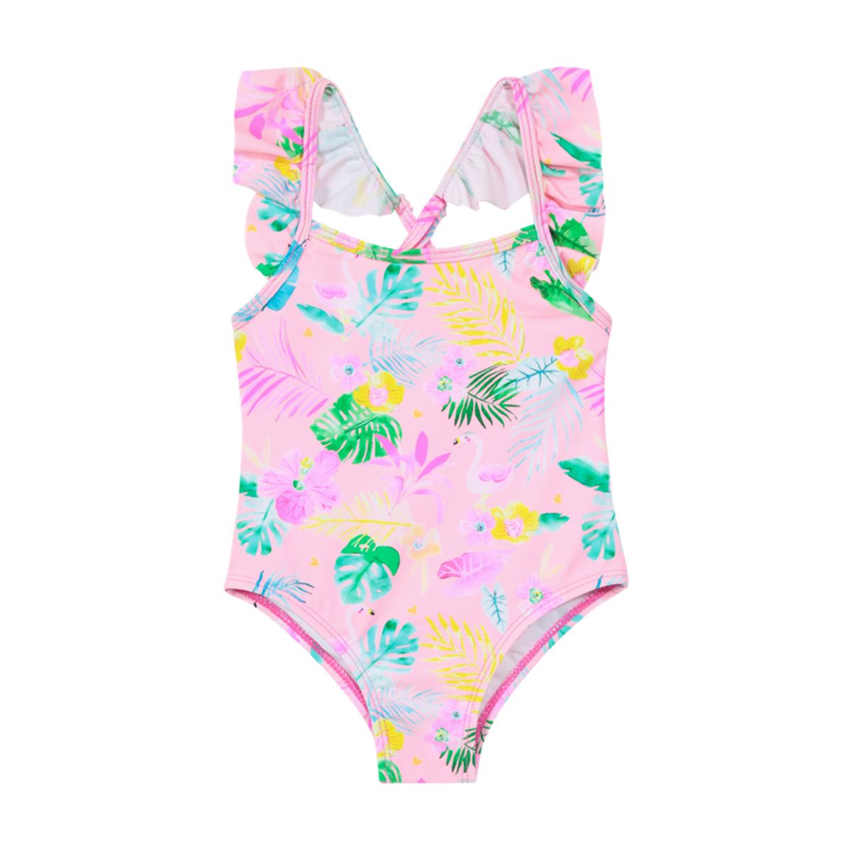 H2O WEAR - Bebé Niña Traje de Baño UV+30 Vuelos Folia Rosa H2O WEAR