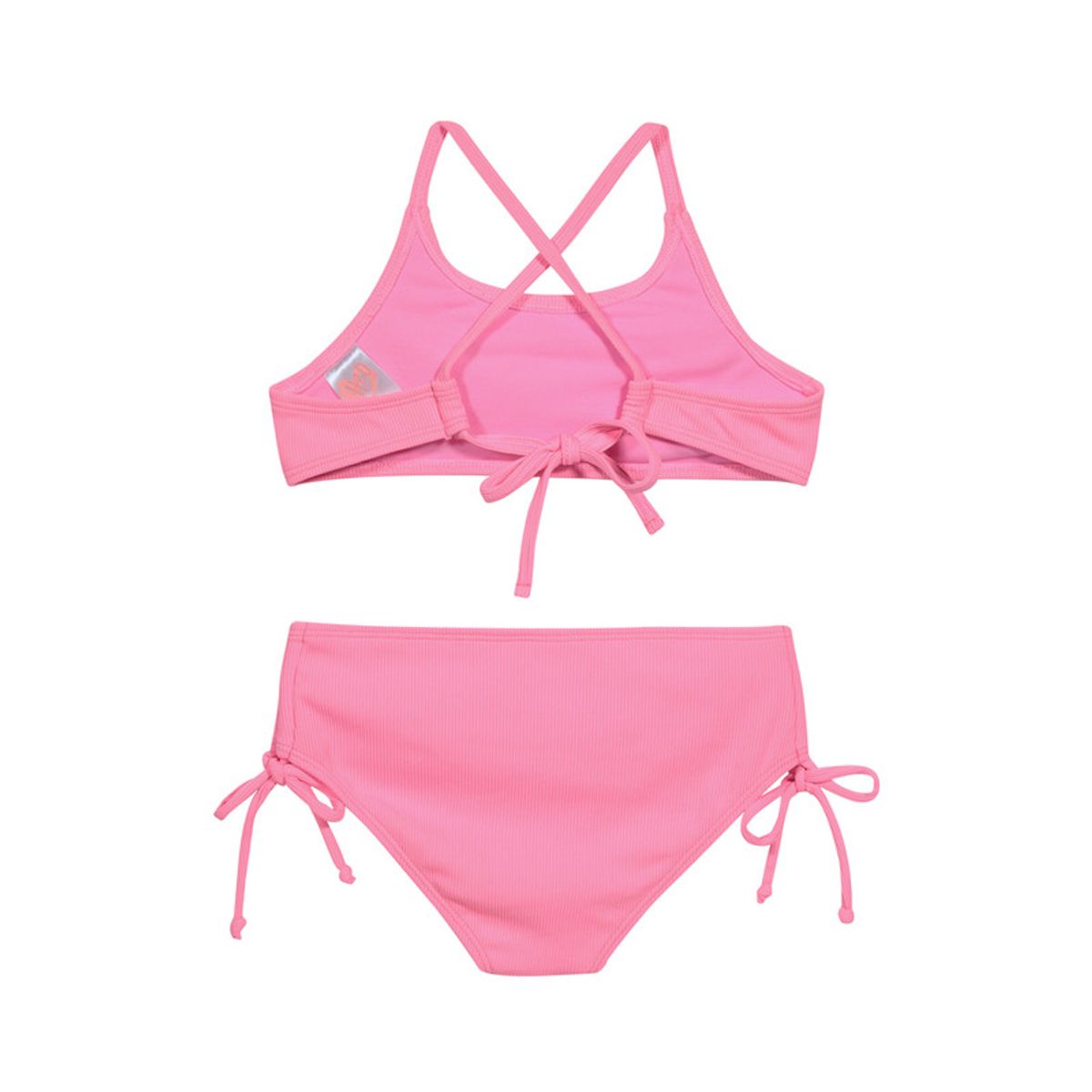 H2O WEAR - Niña Bikini H2O Wear UV+30 Rib Liso Vuelo Rosa H2O WEAR