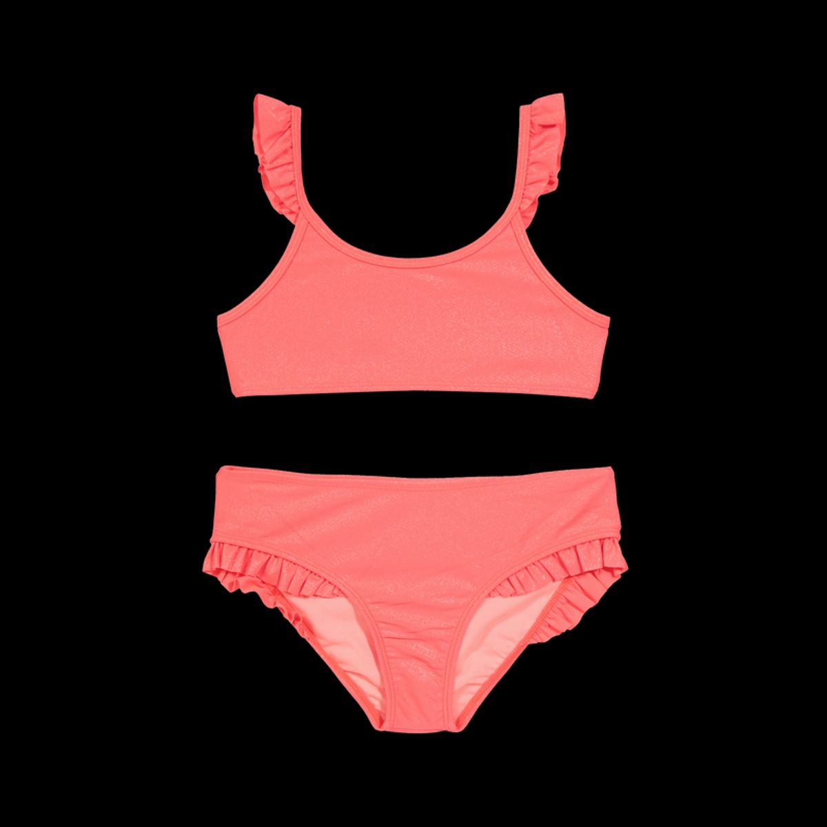 H2O WEAR - Niña Bikini H2O Wear UV+30 Vuelos Tirantes Brillo Coral H2O WEAR