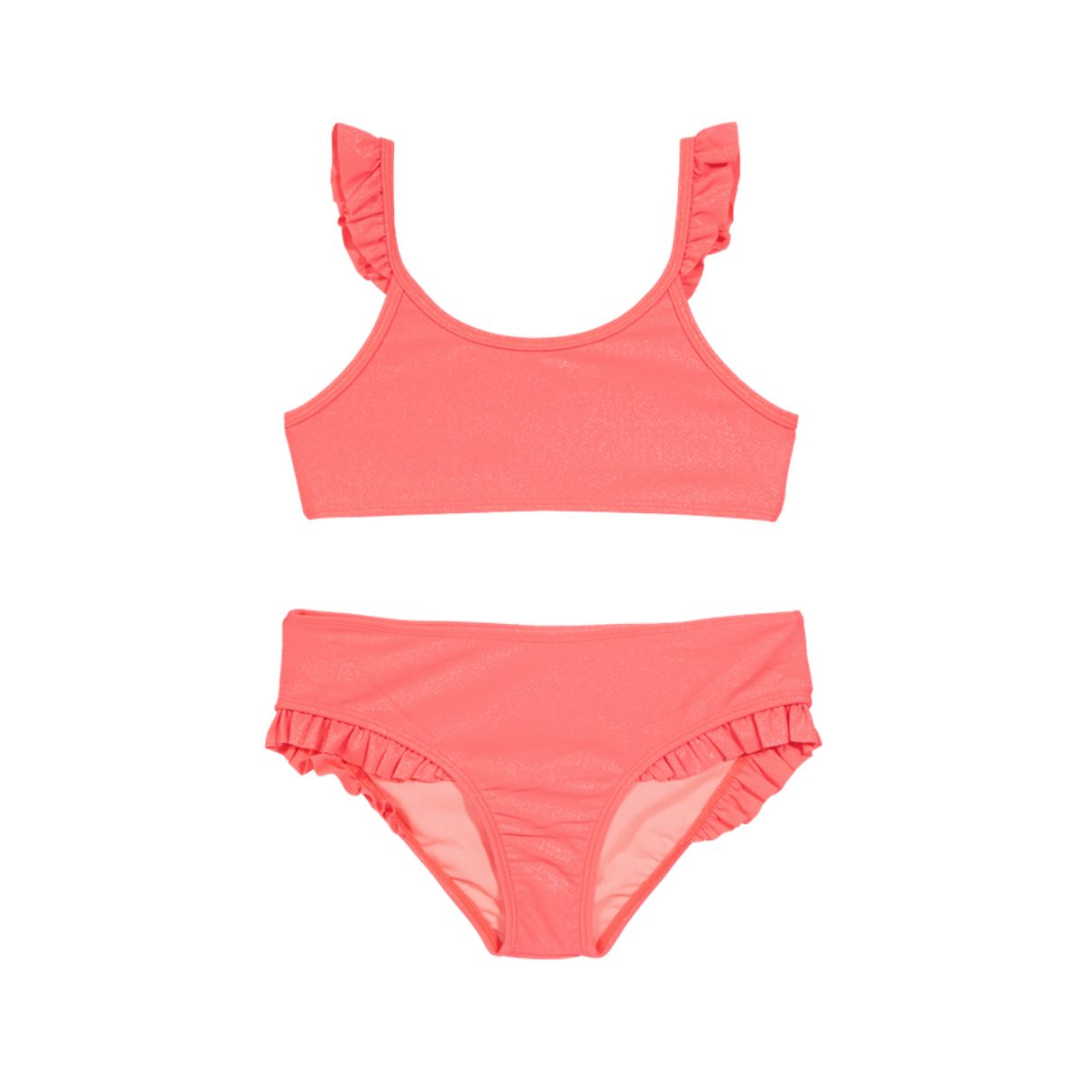 H2O WEAR - Niña Bikini H2O Wear UV+30 Vuelos Tirantes Brillo Coral H2O WEAR