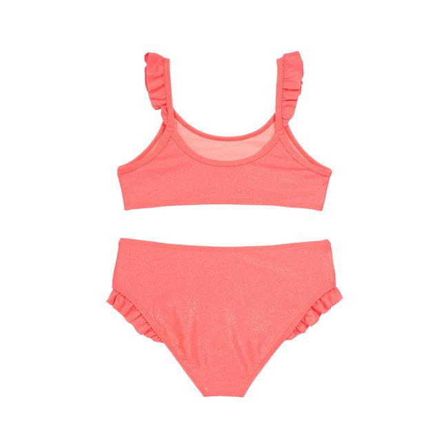 H2O WEAR - Niña Bikini H2O Wear UV+30 Vuelos Tirantes Brillo Coral H2O WEAR
