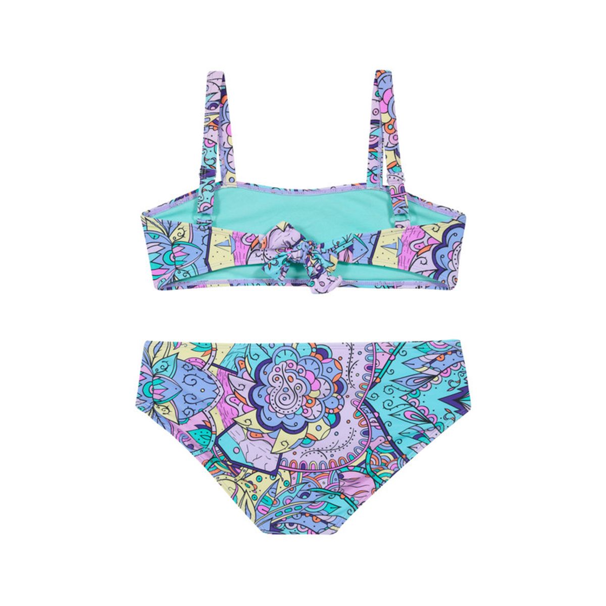 H2O WEAR - Teens Niña Bikini UV+30 Recto Amarra Mandala Lila H2O WEAR