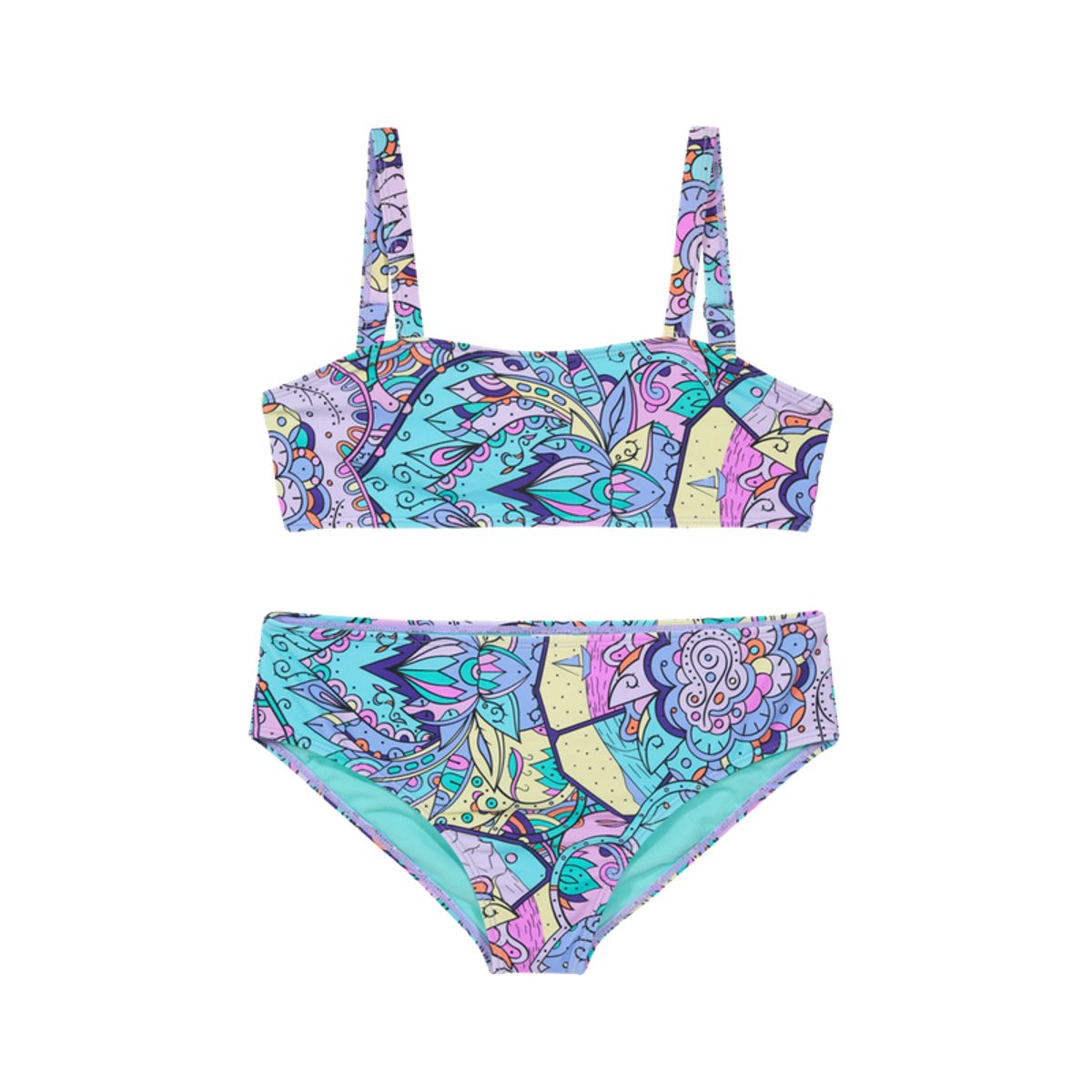 H2O WEAR - Teens Niña Bikini UV+30 Recto Amarra Mandala Lila H2O WEAR