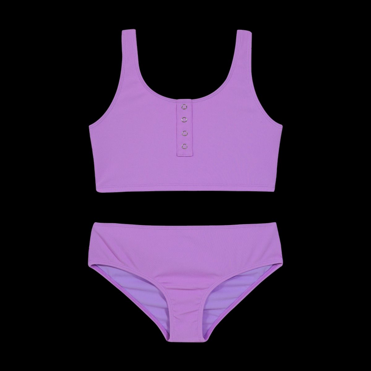 H2O WEAR - Teens Niña Tankini UV+30 Rib Tela Textura Lila H2O WEAR