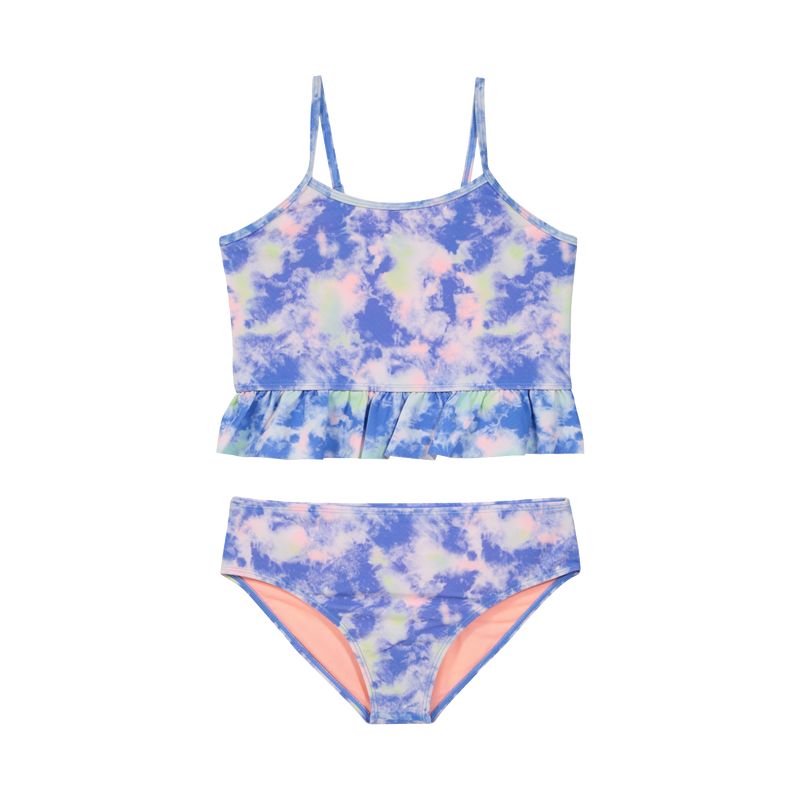 H2O WEAR - Teens Niña Tankini UV+30 Vuelo Basta Tie Dye Celeste H2O WEAR