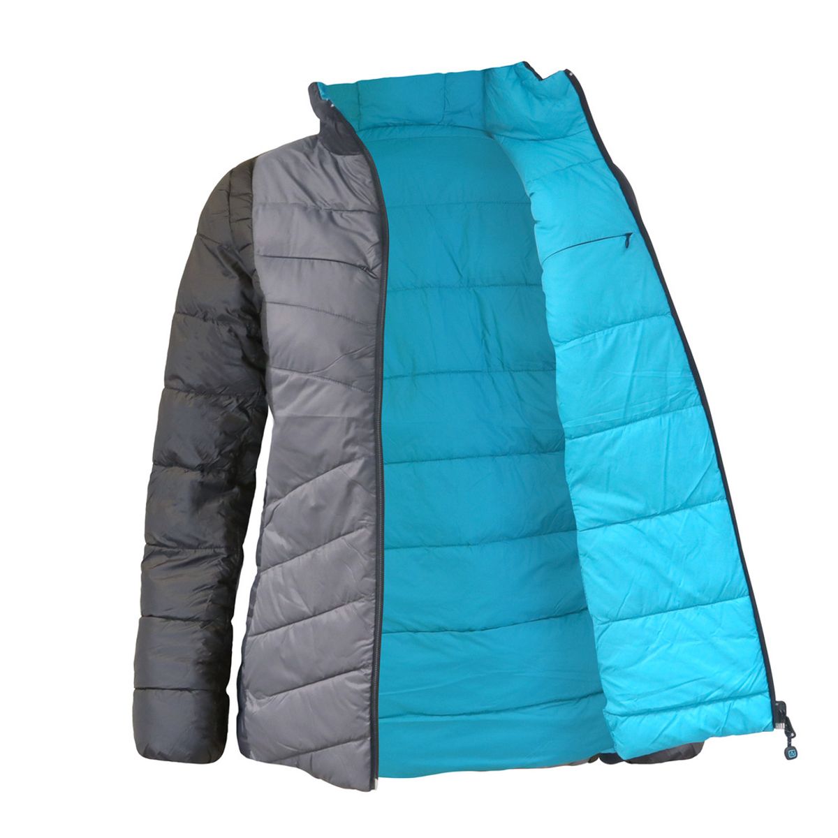 ABSOLUTE ZERO - Parka Reversible Z-6100 Gris Calipso Mujer