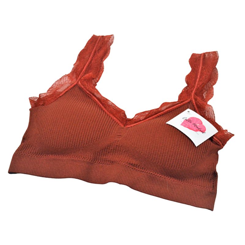 CALLE MADRID - Bralette Letizia Terracota