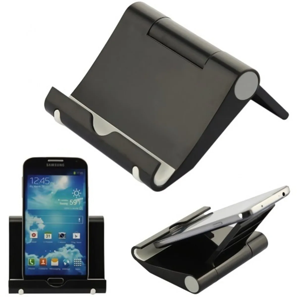 GENERICO - Soporte Ajustable Porta Telefono Celular Tablet Escritorio Mesa