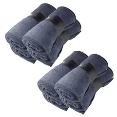 COSMETICAVAL - 8 Toalla Azul Oscura Peluquerí­a Microfibra 80*45