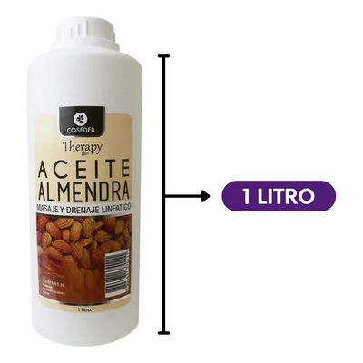 Imagen 2 del producto Aceite Almendra Para Masaje Linfático Y Relajación Litro Cvl