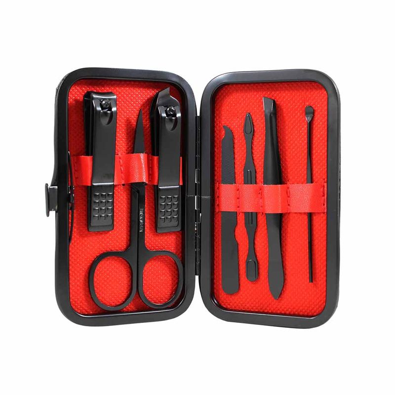 MILLAM - Kit Estuche 7 en 1 Cortauñas Manicure Portatil de Viaje