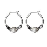 Aros Argollas De Plata Bali 16 mm